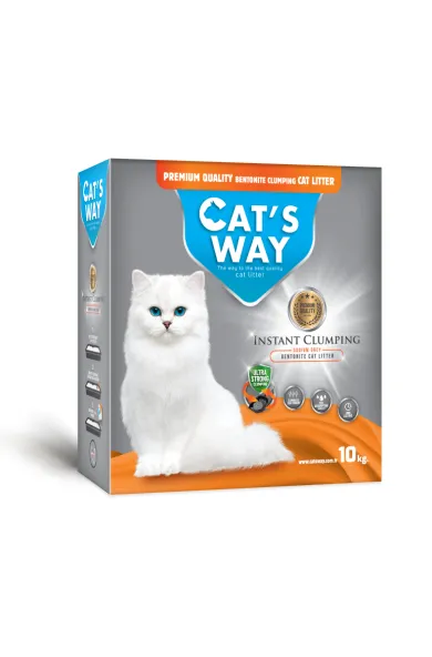 Cat's Way Sodium Grey Natural Bentonite Cat Litter 10KG