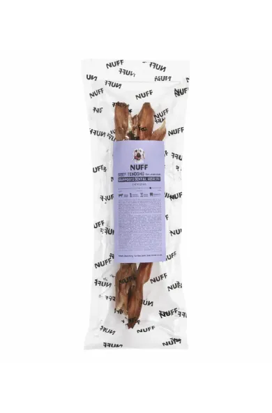 NUFF Beef Tendon Dog Chews Single 100-130g