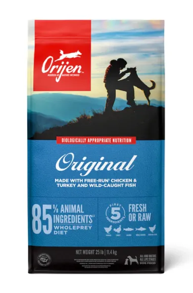 Orijen Dog Original Chicken, Turkey & Wild Caught Fish - 11.4Kg
