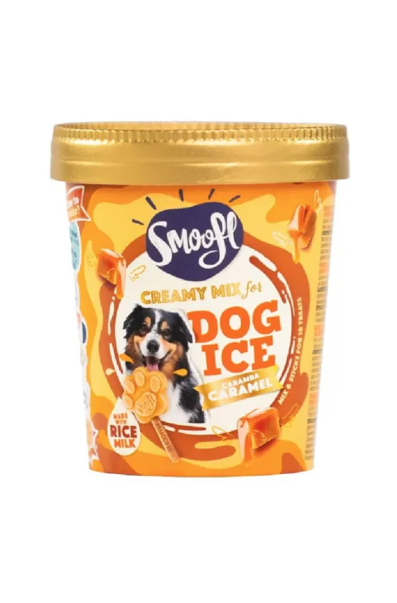 Smoofl Creamy Caramel Mix for Dog Ice