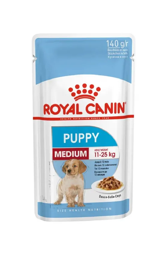Royal Canin Wet Medium Puppy 10 x 140 gr
