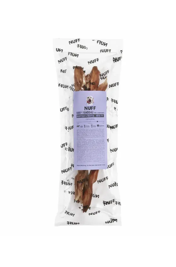NUFF Beef Tendon Dog Chews Single 100-130g