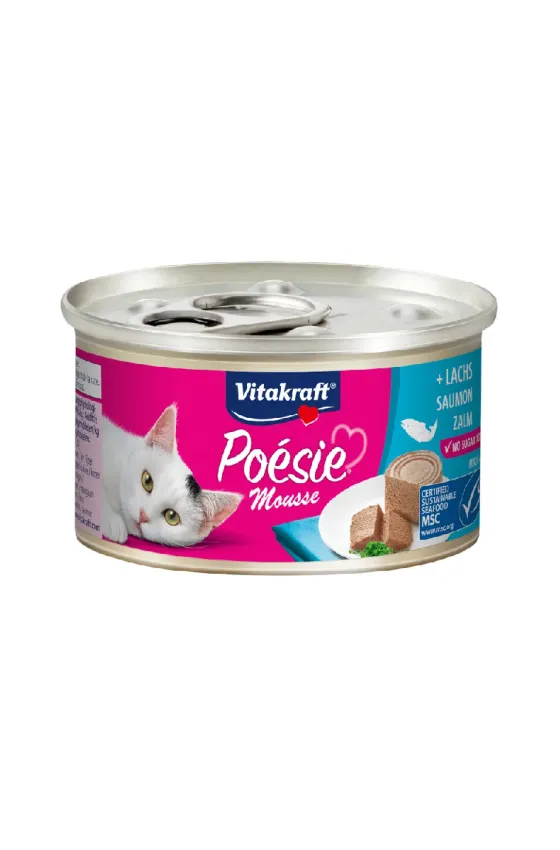 Vitakraft CAT POESIE CAN SALMON MOUSSE, 85G